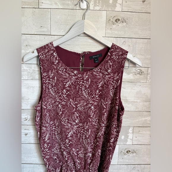 NWT RW&CO Maroon Jumpsuit - Picture 8 of 10
